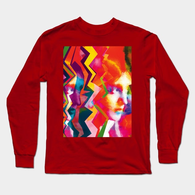 Virginia Woolf IV - Art by Zoran Maslic Long Sleeve T-Shirt by Exile Kings 